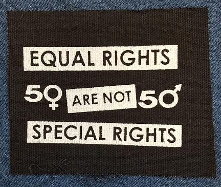Equal Rights Are Not Special Rights cloth patch (cp558)