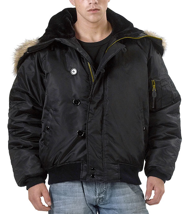 flight jacket with hood
