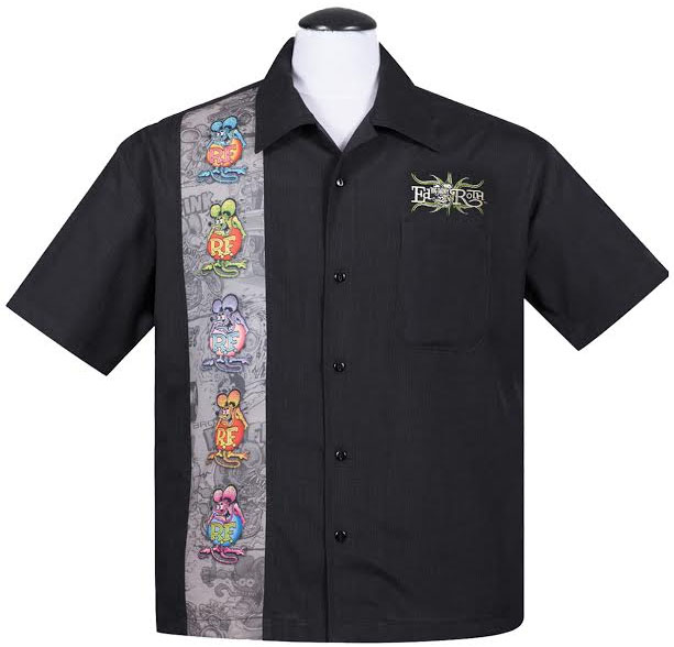 Rat Fink Five Finks Button Up Shirt by Steady Clothing - SALE S only