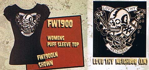 Love Thy Neighbor Girls Puff Sleeve Tshirt : felon