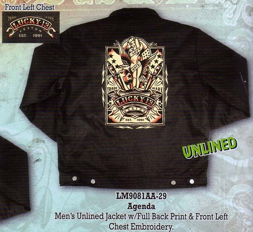 Agenda Unlined Chino Jacket by Lucky 13 Clothing