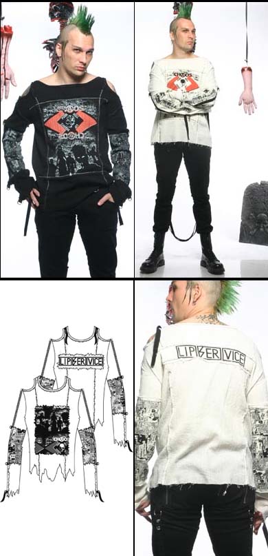 Killing Long Sleeve Unisex Bondage Shirt by Lip Service - SALE