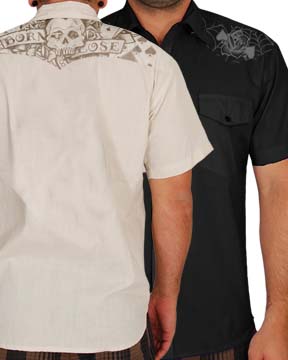 SALE - Born To Lose On A Short Sleeve Snap Button Up Western Shirt by Steady 