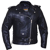 Premium Womens Motorcycle Jacket With Side Lace by Unik Leather - SALE sz S only