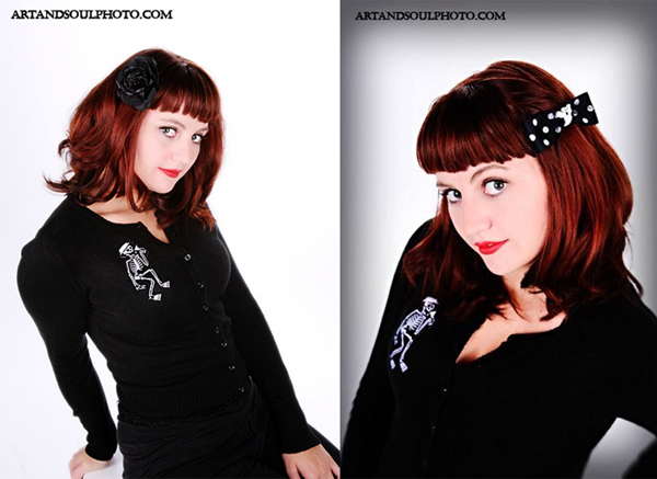 Social Distortion Cardigan in black by Viva Dulce Marina