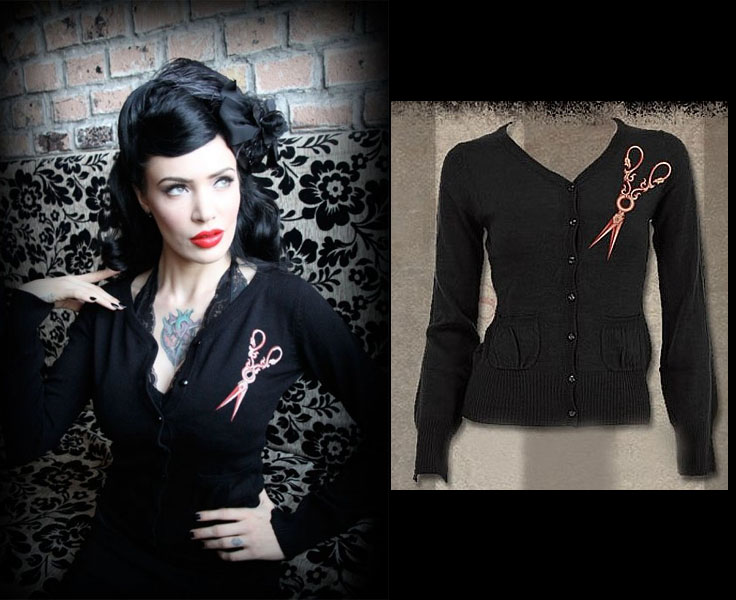 Cuts You Up Cardigan by Se7en Deadly