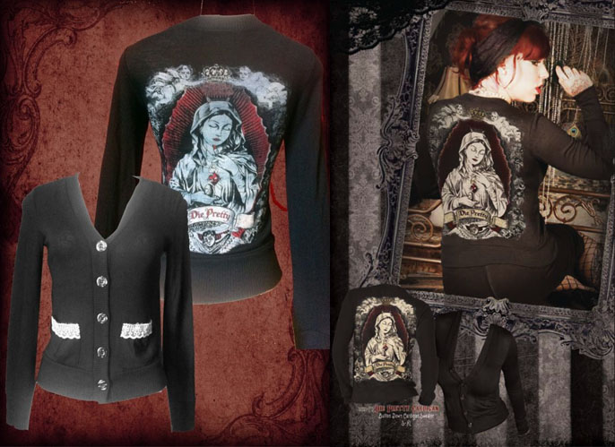 Die Pretty  Cardigan by Se7en Deadly