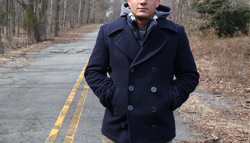 USN Pea Coat by Alpha Industries
