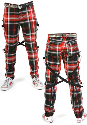 Bondage Pants by Dogpile- BLACK PLAID