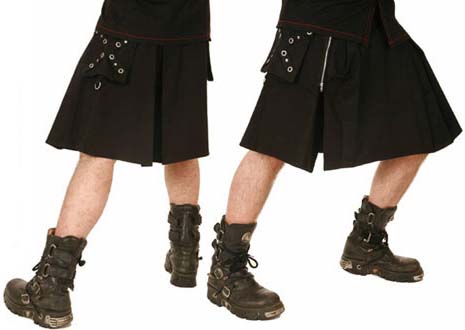 Mens Kilt by Dead Threads- Black