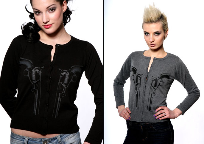 Pistols Cardigan by Toxico