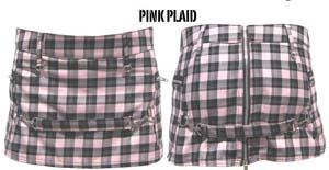 Disaster Mini by Dogpile- Pink Plaid - SALE