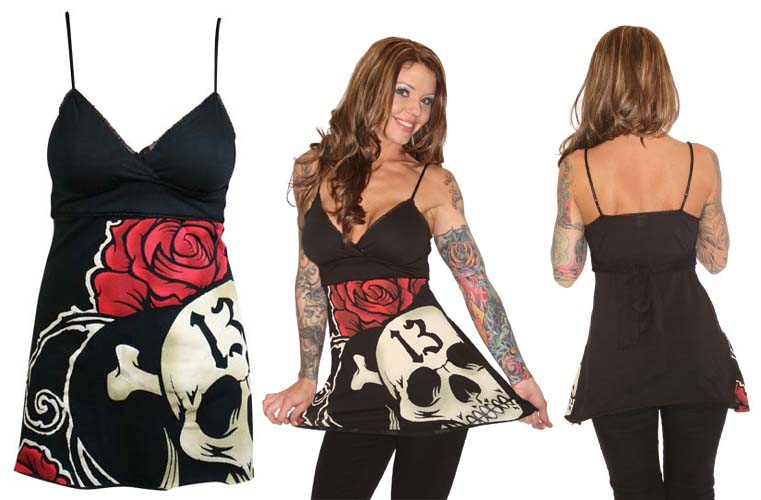 Bar Room Bliss Jersey Tunic Mini Dress/Top  by Lucky 13 - SALE  
