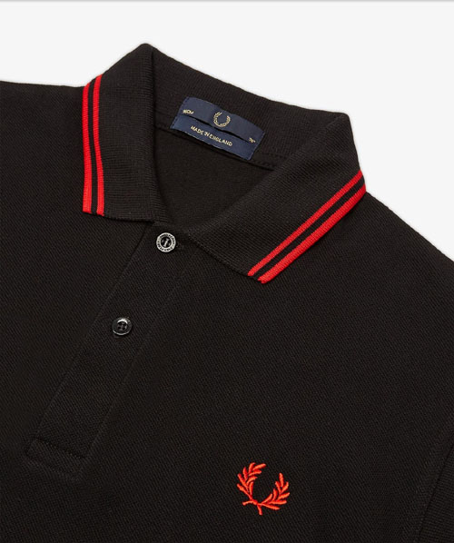 fred perry made in england polo shirt