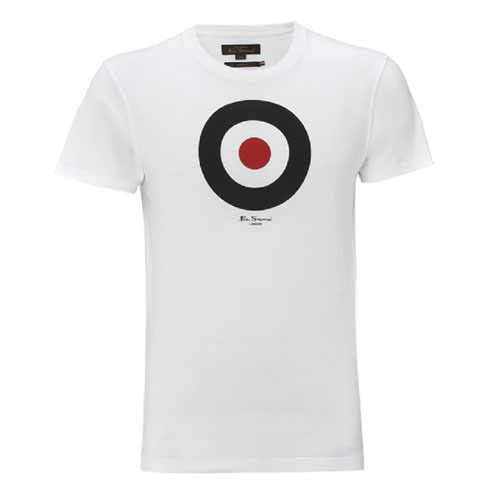 Throne (Mod Target) Slim Fit Guys Shirt by Ben Sherman- WHITE (Sale price!)