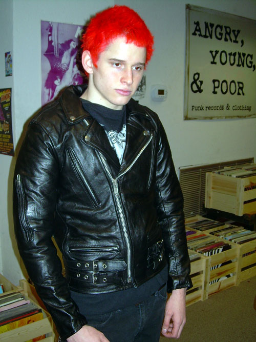punk leather jacket