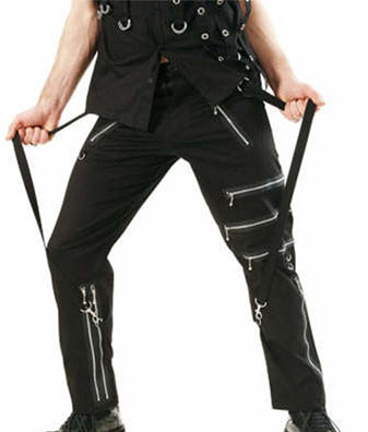 Zipper & Strap Bondage Trouser by Dead Threads