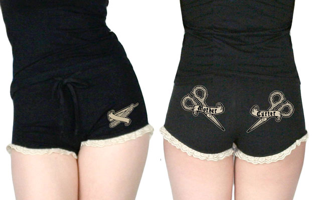 Mother Cutter Lace Hot Shorts by Too Fast Clothing - SALE sz L & XL only