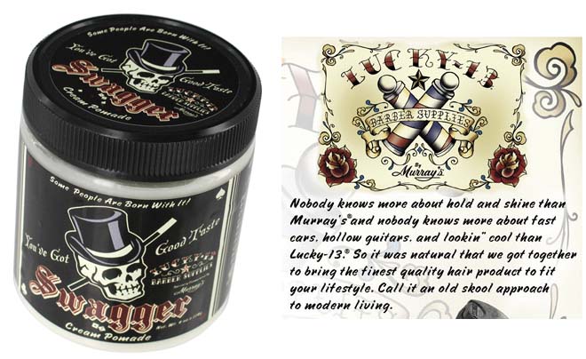 Lucky 13 Swagger Cream Pomade by Murray's