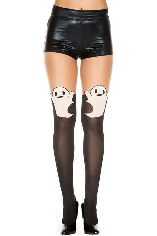 Ghost Faux Thigh HIgh Spandex Pantyhose
