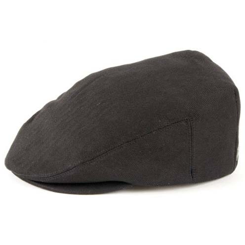Hooligan Hat by Brixton- Black Herringbone