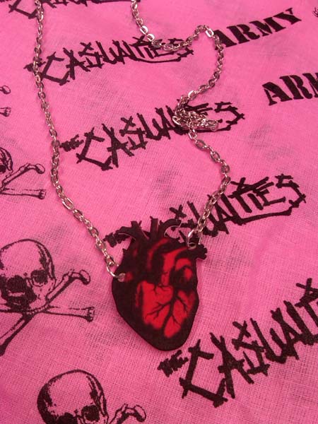 Anatomical Heart Necklace (Color) by Little Angels