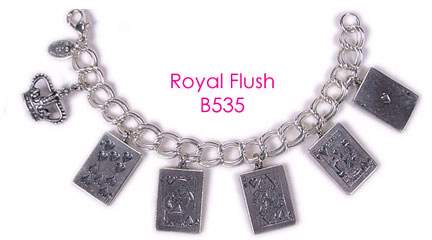 Royal Flush Charm Bracelet