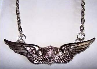 Army Crewman Wings Necklace by Little Angels - SALE