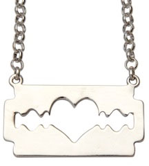 Razor Blade Necklace by Kitsch N Kouture