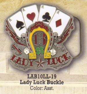 Lady Luck belt buckle by Lucky 13 (bb180 - SALE