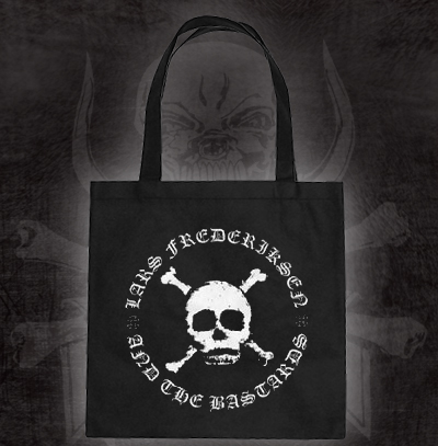 Lars Frederiksen & The Bastards- Skull on a black tote bag