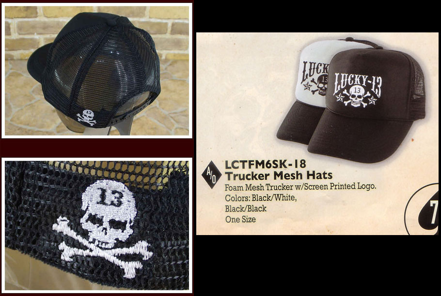 Skull & Stars Trucker Hat by Lucky 13 Clothing