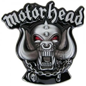 Motorhead- Logo & Snaggletooth belt buckle (bb260)