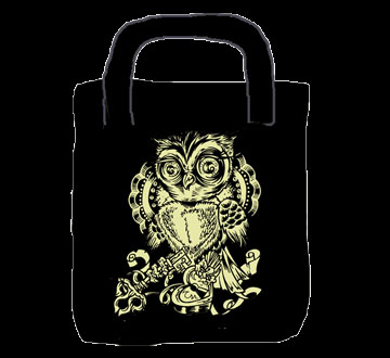 Owl tote bag by Lucky Mule