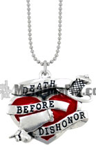 Death Before Dishonor Necklace by Metal Mafia