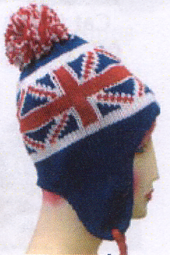 Knit Pilot Hat- Uk Flag