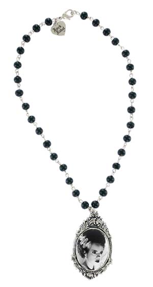 Bride of Frankenstein Pendant Rosary Necklace by Rock Rebel
