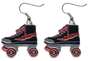 Earrings by Sourpuss- Roller Skates (Red) - SALE
