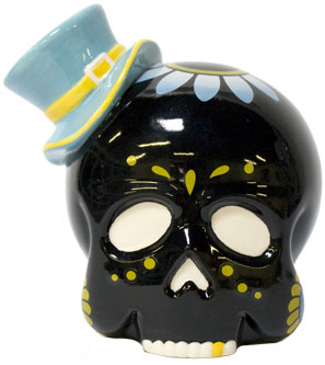 Sugar Skull Bank in Black by Sourpuss