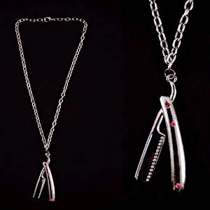 Straight Razor Necklace