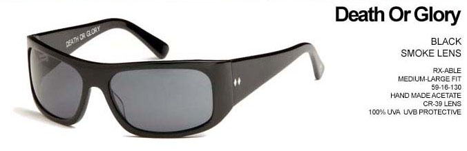 Death Or Glory Sunglasses by Tres Noir- BLACK