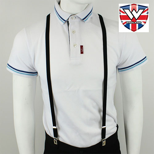 1/2" Braces by Warrior Clothing- BLACK