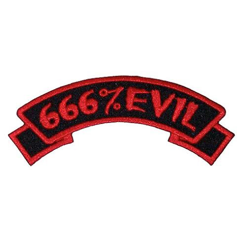  666% Evil Embroidered Patch by Kreepsville 666 (ep348)