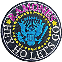 Ramones- Hey Ho Let's Go (Black) embroidered patch (ep1167)
