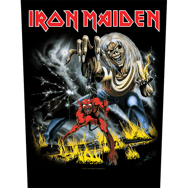Iron Maiden- Number Of The Beast Sewn Edge Back Patch (bp28)