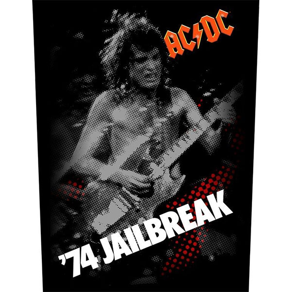 AC/DC- '74 Jailbreak Sewn Edge Back Patch (bp62)