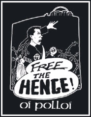 Oi Polloi- Free The Henge! back patch (bp709)