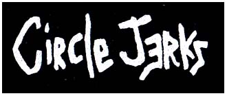 Circle Jerks- White Logo cloth patch (cp658)