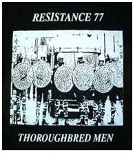 Resistance 77- Thoroughbred Men back patch (bp307) (Sale price!)