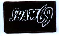 Sham 69- Logo Screened Patch (sp1095)